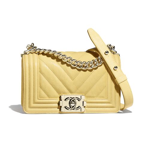 chanel boy bag yellow|Chanel boy bag second hand.